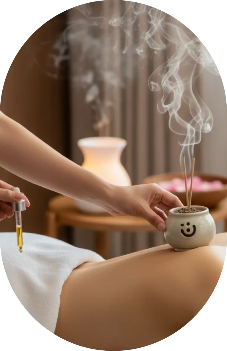 湄麗美學苑-服務項目-身心療癒-精油溫灸